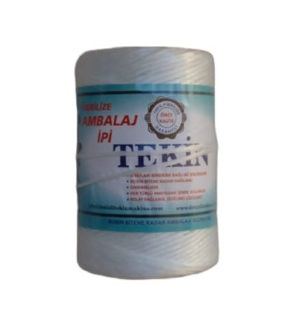 500 gr Beyaz Naylon Plastik Fibrilize Ambalaj İpi