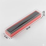 6x16x2,5 Kırmızı Asetat Kapaklı Takı Kutusu