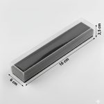 6x16x2,5 Siyah Asetat Kapaklı Takı Kutusu