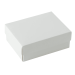 6x9x3 cm Tam Kapaklı Selefonlu Süngerli Takı Kutusu - Beyaz