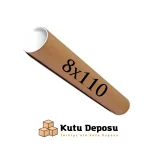 8x110 cm Kapaklı Silindir Postüp Rulo Gönderi Kutusu