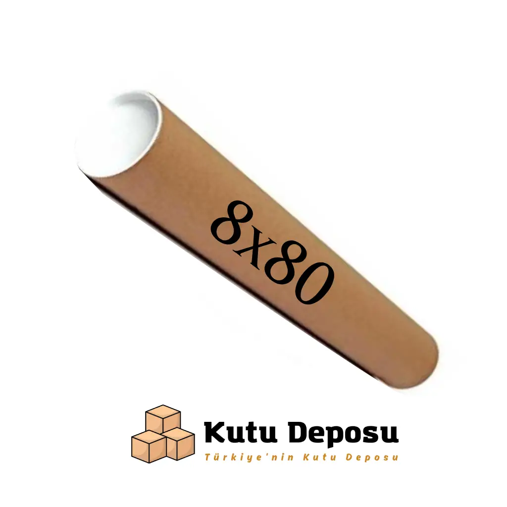 8x80_postup.webp 8x80 cm Kapaklı Silindir Postüp Rulo Gönderi Kutusu - Görsel 1