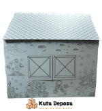 Büyük Boy Karton Boyama Evi - Görsel 2