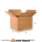30x20x20 cm Çift Oluklu Karton Kutu