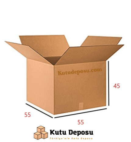 55x55x45 cm Çift Oluklu Yüksek Gramajlı Taşınma Kutusu - İhracat Kolisi