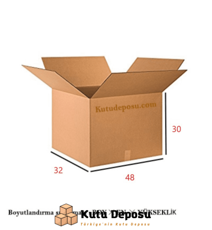 32x48x30 cm Çift Oluklu Taşıma Kutusu (Çözüm Koleji Baskılı)