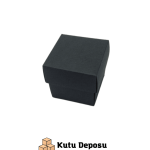 5x5x5 cm Tam Kapaklı Takı Kutusu - Siyah